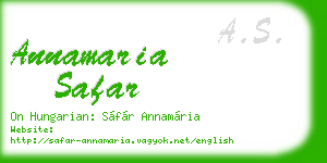 annamaria safar business card